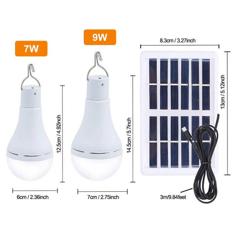 Lâmpada jardim (externa) COB LED energia solar